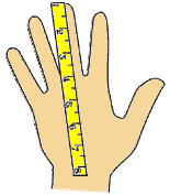 How to measure hand size